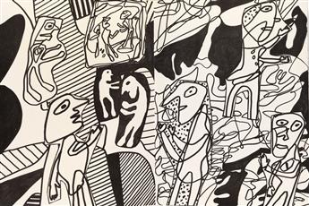 JEAN DUBUFFET Il y a by Jacques Berne.